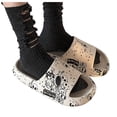 thumbnail image 3 of Cloud Slides for Women Cute Cartoon Print Shower Slippers Comfort Quick Drying Bath Sandals Soft Platform Sandals, 3 of 5