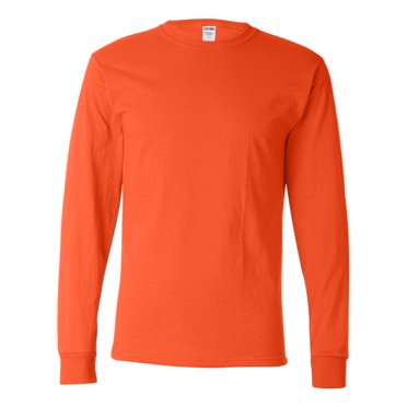 Dri-Power Long Sleeve 5050 T-Shirt, L, Burnt Orange