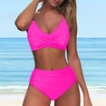 thumbnail image 1 of LSLJS Mode Bikini Sans Manches pour Femmes Ensemble Maillot de Bain Rehausseur Rembourré Maillot de Bain de Plage, Maillots de Bain Bikini pour Femmes, 1 of 6