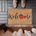 thumbnail image 3 of yulier Door Mat Fall Decor Pumpkins Pattern Doormat Welcome Mat for Front Door, Thanksgiving Halloween Decorations, 16 x 24 In, 3 of 4
