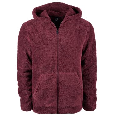 Ideology Mens Full Zip Fleece Hoodie Sweatshirt, Purple, X-Large