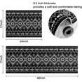 thumbnail image 5 of Black Boho Kitchen Rugs Geometric Door Mats 2 Pieces of Set,Black and White Boho Rug,Non Slip Kitchen Mat Runner Rug Doormat for Boho Kitchen,Laundry,Bathroom,Christmas Decor,17x30+17x48inch, 5 of 5