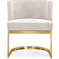 thumbnail image 2 of Meridian Furniture Gianna Cream Velvet Dining Chair, 2 of 5