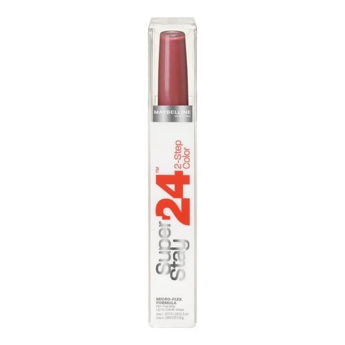 Maybelline New York Superstay Rouge à Lèvres Couleur Vin Éternel, Formule Longue Tenue en 2 Étapes avec Couleur pour les Lèvres Liquide et Baume Ultra Revitalisant en tube Rectangulaire Transparent Conçu pour une Tenue Durable Sans Décoloration Ni Transfert.