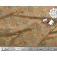 thumbnail image 2 of Soimoi Brown polyester Crepe Fabric Lemon Slice Vegetable Fabric Prints By Yard 52 Inch Wide, 2 of 3