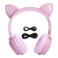 thumbnail image 2 of On Ear Headphone, Compact  Headphone Stereo Foldable with Microphone for Music for Game Pink, 2 of 7