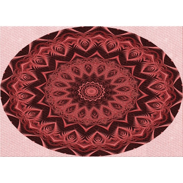 Ahgly Company Tapis Rectangulaire Lavable en Machine Intérieur Transitionnel Rouge Foncé, 7 Pieds x 10 Pieds