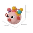 thumbnail image 3 of Soft Rubber Chewable Hand Grip Ball Teething Sensory Educational Toy For Kids Fine Motor Skill Development 4.13X3.74X3.54 Inches 0.27Lb, 3 of 6