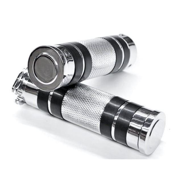 Krator Motorcycle Hand Grips 1 Inch Handlebar Bars Pair Compatible with Harley-Davidson Roadking Classic Inj Motorcycle