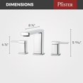 thumbnail image 3 of Pfister RT6-5DAC Deckard 2-Handle Roman Tub Trim, Polished Chrome, 3 of 8