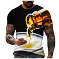 thumbnail image 1 of EQWLJWE Chemise d'Été For Men Men Casual Col Rond Pull Sleeve 3D Imprimé T-Shirt Imprimé Réaliste Shorts Sleeve Tops For Homme, 1 of 5