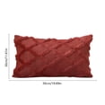 thumbnail image 3 of Fwttom Fuzzy Striped Throw Pillow Case, Sc&inavia-Style Fluff Long Striped Pillowcase Geometric Winter Cushion Cover Sofa Backrest Cover, 3 of 6