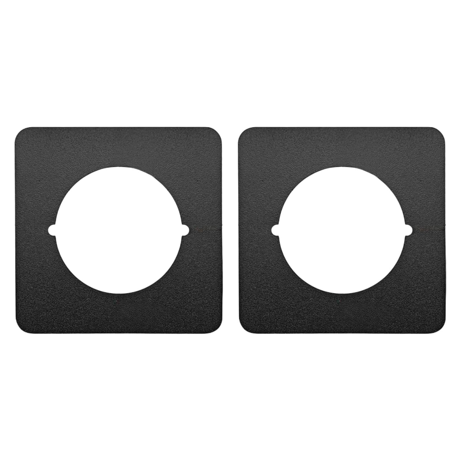 DOLITY 2x Door Reinforcement Plate Door Knob Plate Door Handle Fixing Plate Bracket Black