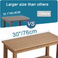 thumbnail image 3 of Shower Bench Seat for Inside Shower Poly Lumber Shower Stool for Shaving Legs Bathroom Shower Foot Rest with Storage Shelf Plastic Shower Chair Seat for with Adjustable Feet, 3 of 6