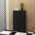 thumbnail image 2 of HOMCOM Armoire de Garde-Manger de Cuisine Armoire de Rangement de Garde-Manger avec Portes de Grange Noir, 2 of 10