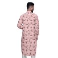 thumbnail image 4 of Atasi Style Asymétrique Kurta pour Hommes Imprimée Longue Chemise Kurta Décontractée, 4 of 6