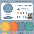thumbnail image 3 of Plateau à Collation pour Chat Bol pour Chat Bol de Nourriture pour Chat Protéger les Vertèbres Cervicales Bol pour Chien Chat Nourriture pour Chat Collation Lyophilisé en Conserve Plateau-Repas pour Animal Bleu, 3 of 7