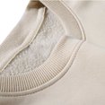 thumbnail image 4 of Penkiiy Chandail à Col Rond pour Hommes à Manches Longues, Léger, en Tissu Éponge, Chandail Décontracté d'Entraînement, Chandail à Enfiler, Hauts 2TG Beige, 4 of 9