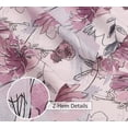 thumbnail image 4 of RUVANTI 100% Cotton Split King Sheets, Percale Sheet Set, Lilac Floral, 4 of 5