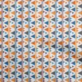 thumbnail image 1 of oneOone Viscose Chiffon Mustard Yellow Fabric Geometric Craft Projects Decor Fabric Printed By The Yard 42 Inch Wide, 1 of 4