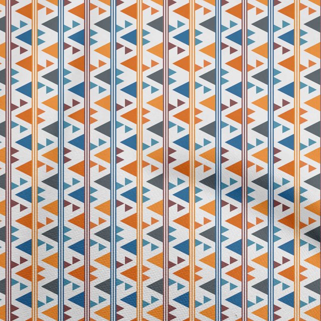 oneOone Viscose Chiffon Mustard Yellow Fabric Geometric Craft Projects Decor Fabric Printed By The Yard 42 Inch Wide