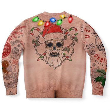 Nouveau Chandail en Molleton de Noël pour Hommes et Femmes, Sans Haut, Laid