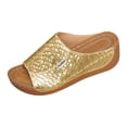 thumbnail image 2 of IUJSOY Womens Sandals Comfortable Platform Wedge Sandals Retro Pattern Slip on Summer Slippers, 2 of 5