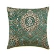 thumbnail image 1 of The HomeCentric Decorative Blue Pack of 2, 24x24 inch (60x60 cm) Throw Pillows, Velvet Jacquard Throw Pillows For Couch, Abstract Pattern Contemporary Style Easter - Ahmet, 1 of 3