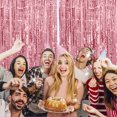 thumbnail image 4 of 1pcs Set 9.8ft Gold Aluminium Foil For Birthday Party Photo Backdrop Fringe Curtain Tinsel Curtain Backdrop Streamers Party 1pcs Set 9.8ft Gold Aluminium Foil Photo Backdrop For Birthday Party Stream, 4 of 8