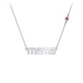thumbnail image 1 of Mama' Necklace with Satellite Birthstone, 1 of 4