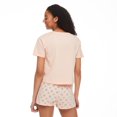 thumbnail image 3 of No Boundaries Women's Tee and Boxer Short 2-Piece Set, 3 of 6