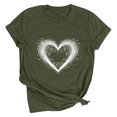 thumbnail image 1 of Meichang Chandails de la Saint-Valentin pour Femmes, T-Shirts Graphiques Mignons avec Cœur d'Amour, T-Shirts Décontractés à Manches Courtes, Hauts Tee à Col Rond, Coupe Ample, Chemisiers de la Saint-Valentin, 1 of 2