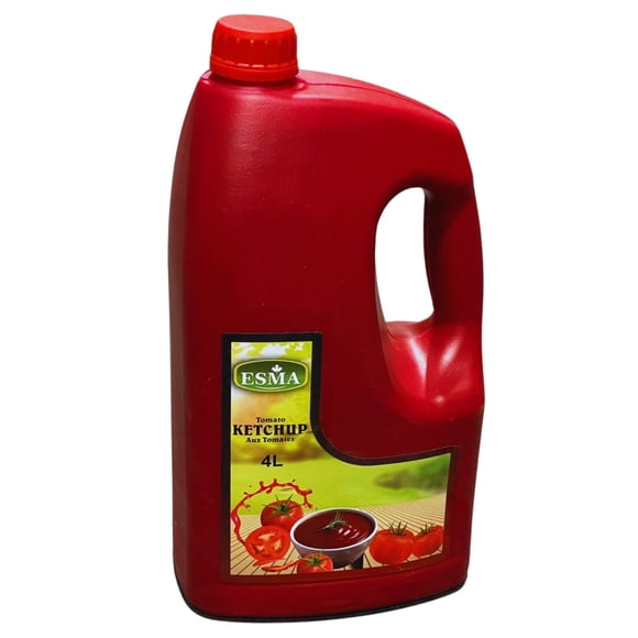 Esma - Tomato Ketchup - Pack of 4 - 4L - Rich & Tangy - Versatile Use - Perfect for Fries & Burgers (4ct)