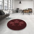 thumbnail image 4 of Ahgly Company Machine Washable Indoor Square Transitional Chocolate Brown Area Rugs, 8' Square, 4 of 7