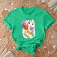 thumbnail image 5 of RKSTN Hauts d'Été pour Femmes 2024 Décontractés Coupe Ample Polyvalents T-Shirts Graphiques Mode à Imprimé Floral Respirants Manches Courtes Col Rond T-shirt Blouses, Cadeaux de la Fête des Mères, 5 of 5
