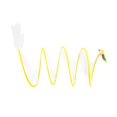 thumbnail image 1 of relayinert Foldable Indoor Cat Tunnel S Type Spring Tent Playing Toy Durable Portable Yellow L Mouse 1Set, 1 of 6