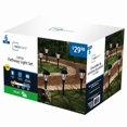 thumbnail image 3 of Mainstays 8 Lumen Solar Outdoor Lattice Pathway Lights, Black (6-pack), 3 of 9