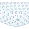 thumbnail image 4 of The Peanutshell, Nautical Whale Patchwork Crib Bedding Set for Baby Boy, 3 Piece Nursery Set, Microfiber, 4 of 4