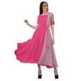 thumbnail image 2 of Moomaya Robe à Encolure Dégagée à Manches Courtes Imprimée avec Cordon à la Taille pour Femmes, 2 of 4