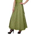 thumbnail image 3 of Moomaya Jupe Longue Imprimée en Rayonne pour Femmes Grande Taille, Jupe Maxi à Taille Nouée, 3 of 6
