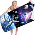 thumbnail image 1 of zanvin Beach Towels Microfiber Beach Towel Super Lightweight Colorful Bath Towel Sandproof Beach Blanket MultiPurpose Towel For Travel Swimming Pool Beach Towels Oversized, 1 of 3