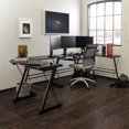 thumbnail image 2 of Bureau de Jeu d'Angle en Forme de L avec Plateau pour Clavier d'Ordinateur, 2 of 7