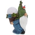 thumbnail image 3 of 1Pc Garden Gnome Statue with Solar Light Luminous Lawn Light Decor Resin Craft, 3 of 8