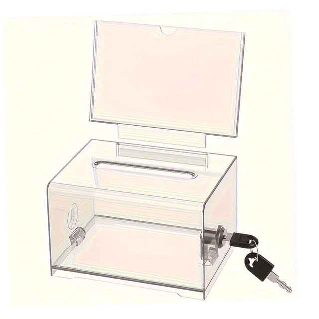 jinwen Boîte de Tirage en Carton Transparente pour Bulletins de Vote et Rétroaction Vote de Bureau