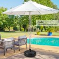 thumbnail image 4 of Patiojoy Base Ronde Remplissable pour Parasol, Support de Parasol de Patio Rempli d'Eau et de Sable, Convient aux Poteaux de Parasol de 1,5 Pouces, 4 of 10