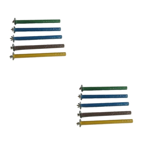 maskred 5piece Easy To Install Easily Bird Perch Stick For Cockatiels Parrot Budgies 2Set