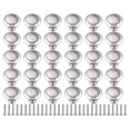 thumbnail image 1 of Miangastore Petits Boutons pour Armoires Acier Inoxydable 30 Pcs 0.9X0.9X0.8In, 1 of 8