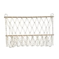 thumbnail image 4 of Abbracc Wall Hanging Net Plush Toy Net Handwoven Boho Macrame Stuffed Animal Hammock White, 4 of 9
