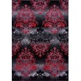 thumbnail image 1 of Milan Red Black Damask Area Rug 7'10" x 10'5", 1 of 5