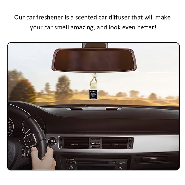 Car Air Freshener Diffuser, 8mL Automotive Air Freshener Hanging Air Freshener Diffuser, Revitalize Your Drive Butter Cream